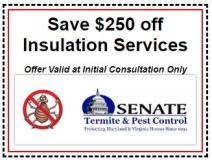 An employee at Senate Termite & Pest Control